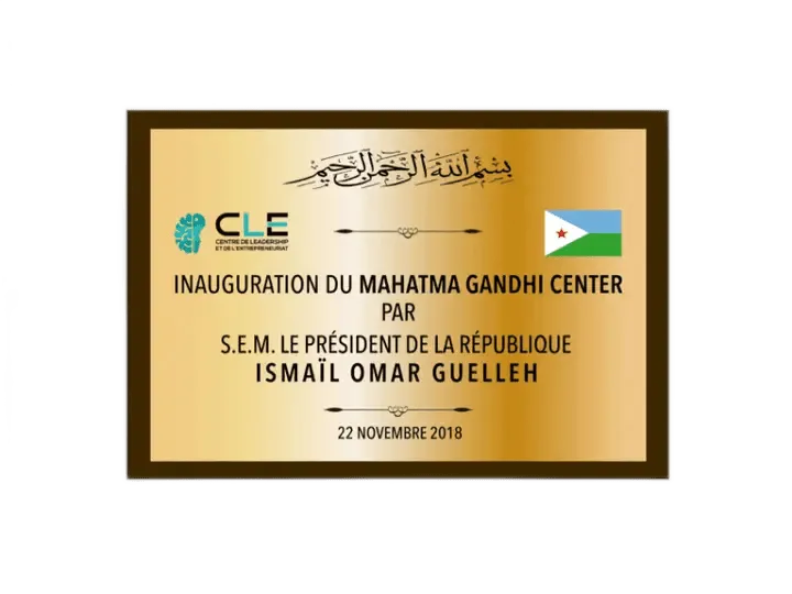 Plaque d'inauguration